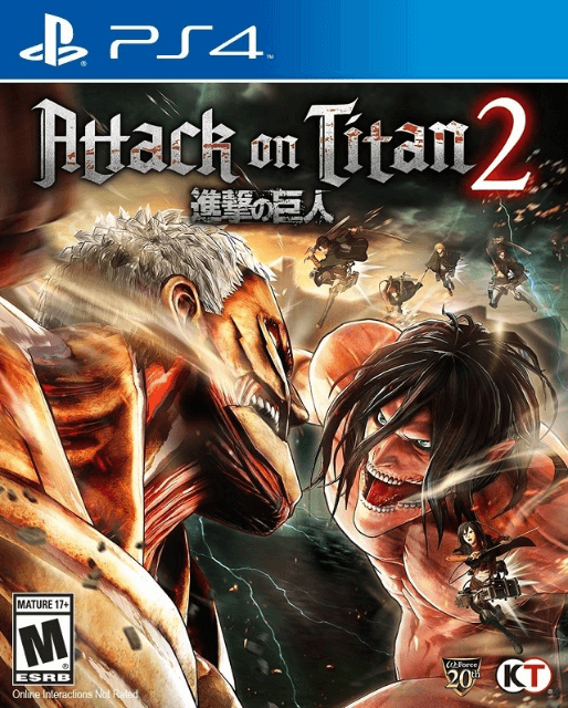 Attack on Titan 2 box art for Playstation 4
